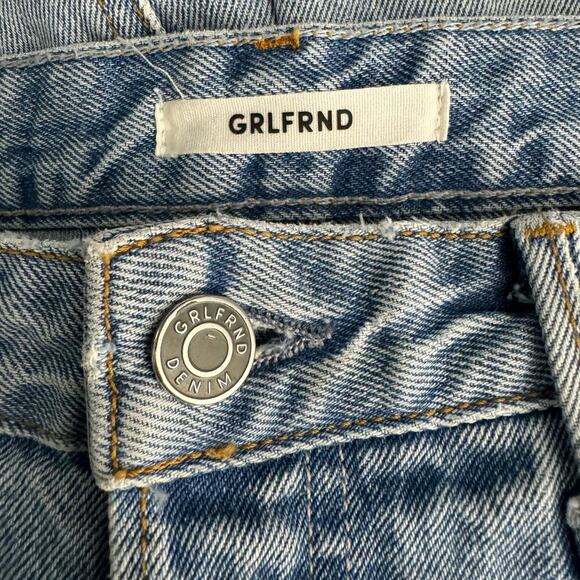 Grlfrnd Bobbi Distressed Jean Cropped in Higher Love Wash Size - Picture 10 of 12